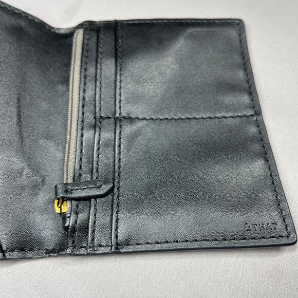 Fossil Passport Credit Card Zip Pocket Travel Accessory Leather Old Money - Picture 7 of 14